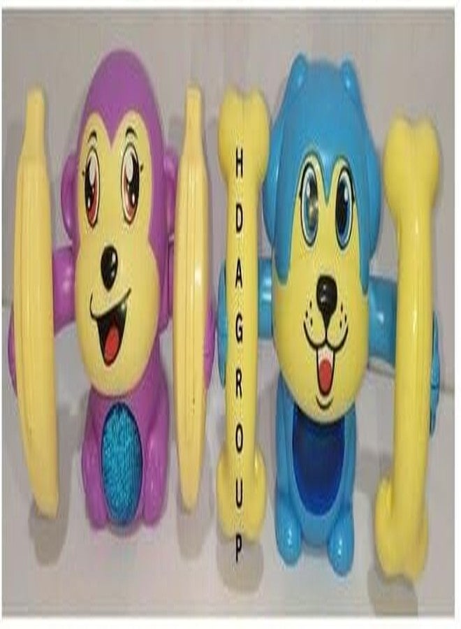 HDA GROUP Musical Sound Toy Crawling Moneky and Dog for Kids 3+ Years | Fun & Educational Musical Learning Toy with Lights & Sounds - Encourages Creativity, Hand-Eye Coordination (Multicolor) - Image 3